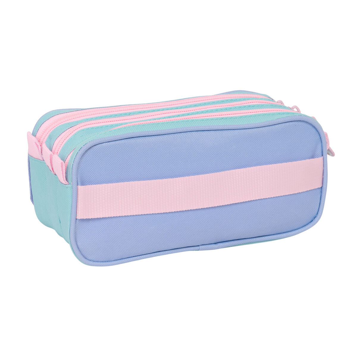 Tredubbel Carry-all Munich Mellow Blå Rosa Himmelsblå 21,5 x 10 x 8 cm-Kontor och Kontorsmaterial, Skol- och utbildningsmaterial-Munich-peaceofhome.se