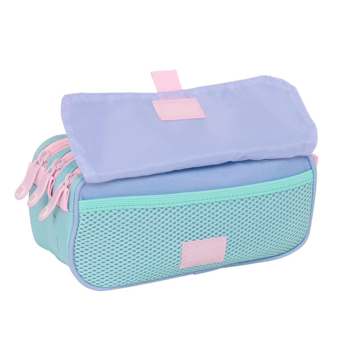 Tredubbel Carry-all Munich Mellow Blå Rosa Himmelsblå 21,5 x 10 x 8 cm-Kontor och Kontorsmaterial, Skol- och utbildningsmaterial-Munich-peaceofhome.se