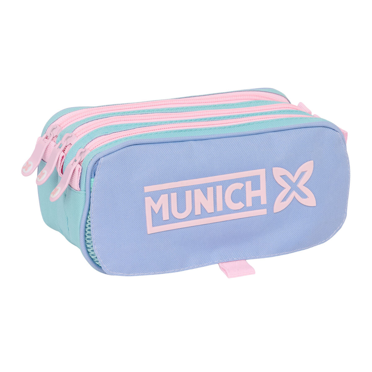 Tredubbel Carry-all Munich Mellow Blå Rosa Himmelsblå 21,5 x 10 x 8 cm-Kontor och Kontorsmaterial, Skol- och utbildningsmaterial-Munich-peaceofhome.se