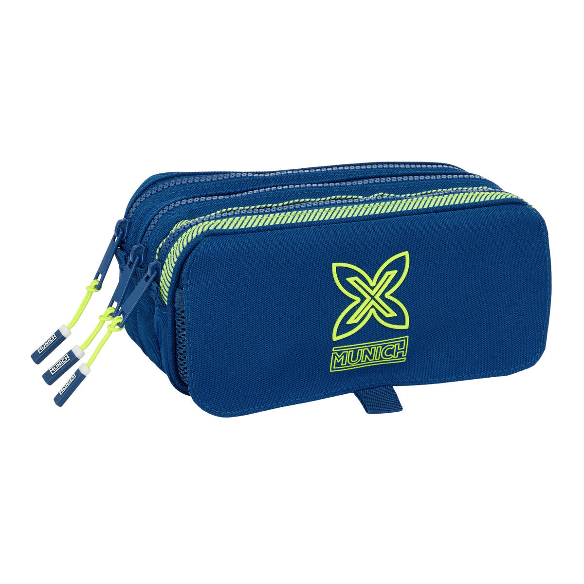 Tredubbel Carry-all Munich North Marinblå 21,5 x 10 x 8 cm-Kontor och Kontorsmaterial, Skol- och utbildningsmaterial-Munich-peaceofhome.se