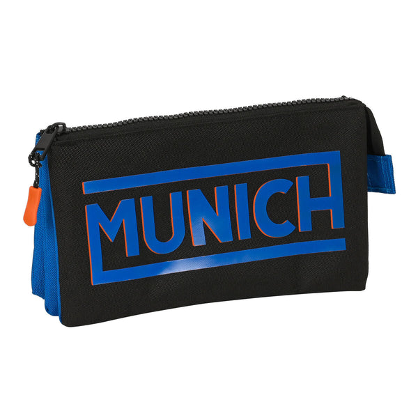 Tredubbel Carry-all Munich Submarine Elektrisk blå 22 x 12 x 3 cm-Kontor och Kontorsmaterial, Skol- och utbildningsmaterial-Munich-peaceofhome.se