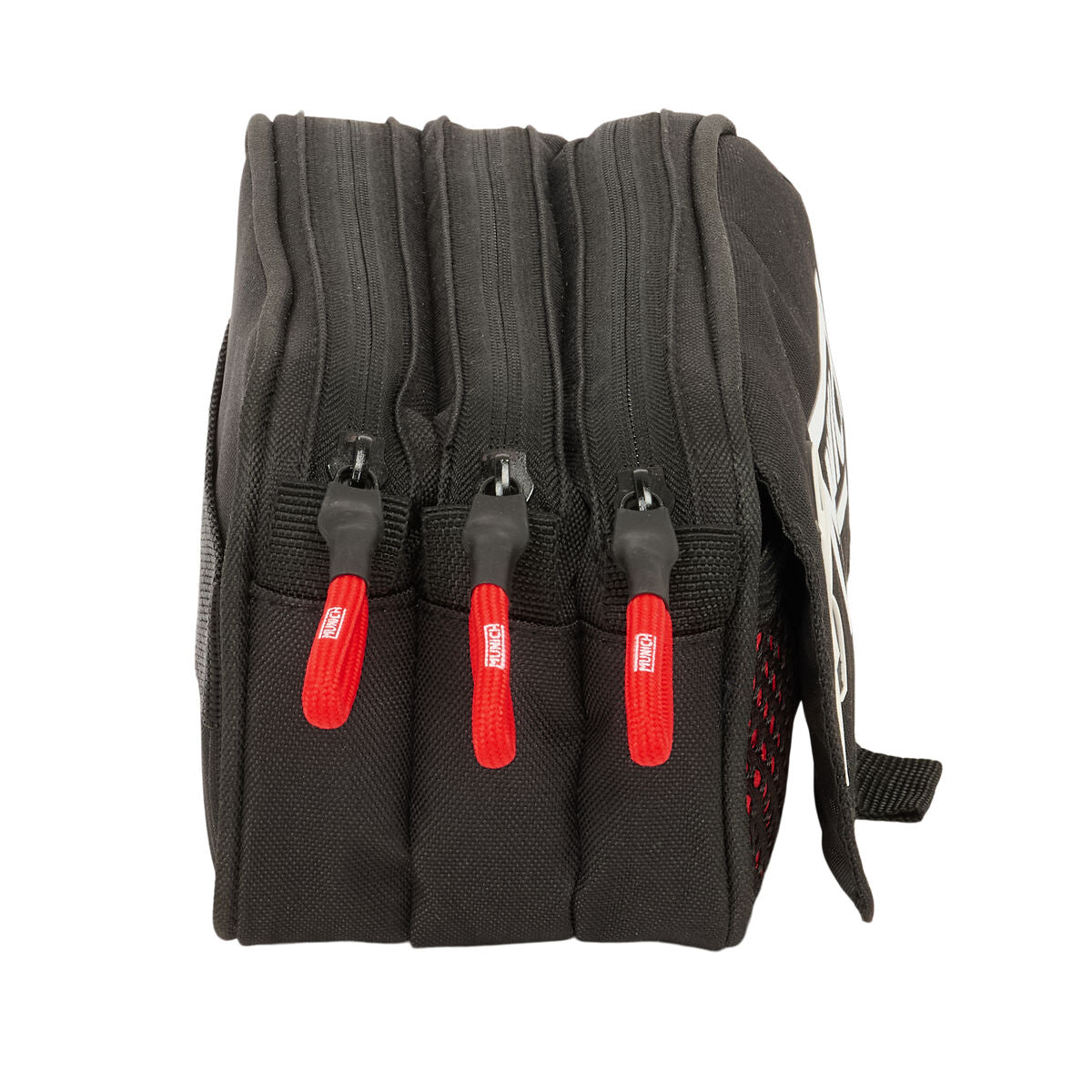 Tredubbel Carry-all Munich Vulcan Svart 21,5 x 10 x 8 cm-Kontor och Kontorsmaterial, Skol- och utbildningsmaterial-Munich-peaceofhome.se