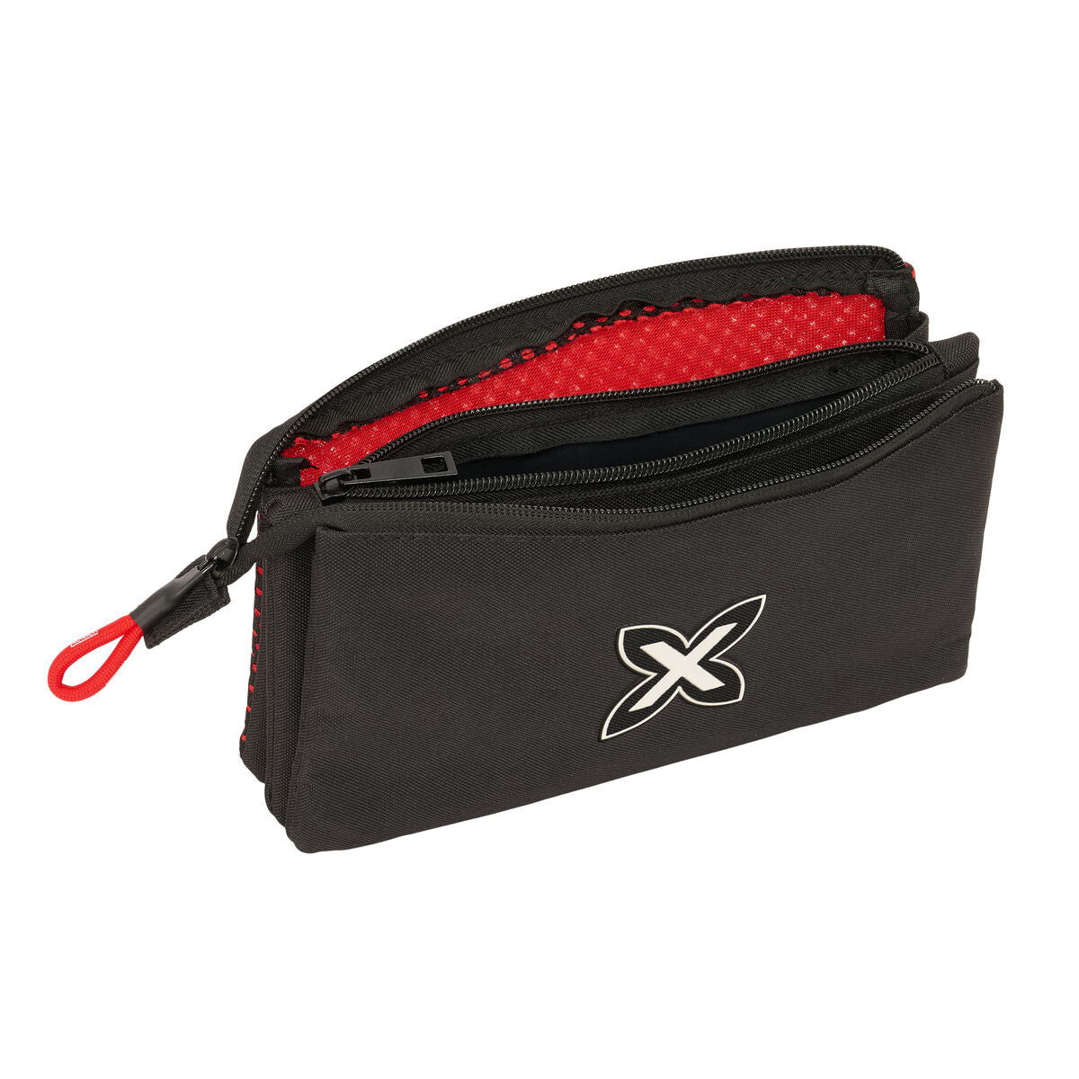 Tredubbel Carry-all Munich Vulcan Svart 22 x 12 x 3 cm-Kontor och Kontorsmaterial, Skol- och utbildningsmaterial-Munich-peaceofhome.se