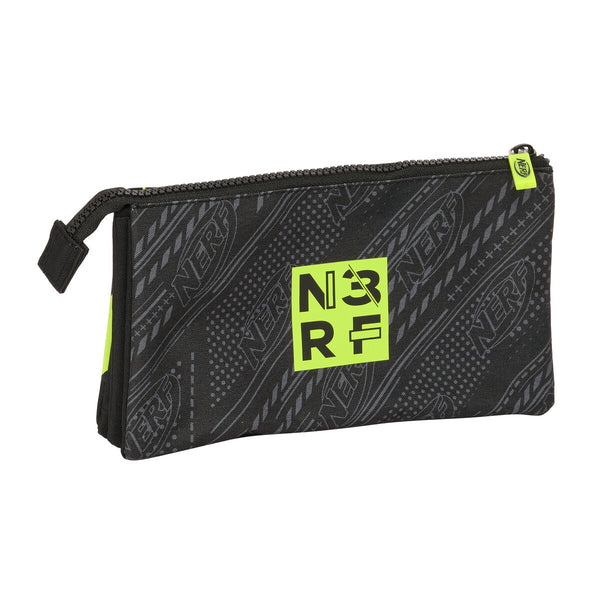 Tredubbel Carry-all Nerf Get ready Svart 22 x 12 x 3 cm-Kontor och Kontorsmaterial, Skol- och utbildningsmaterial-Nerf-peaceofhome.se