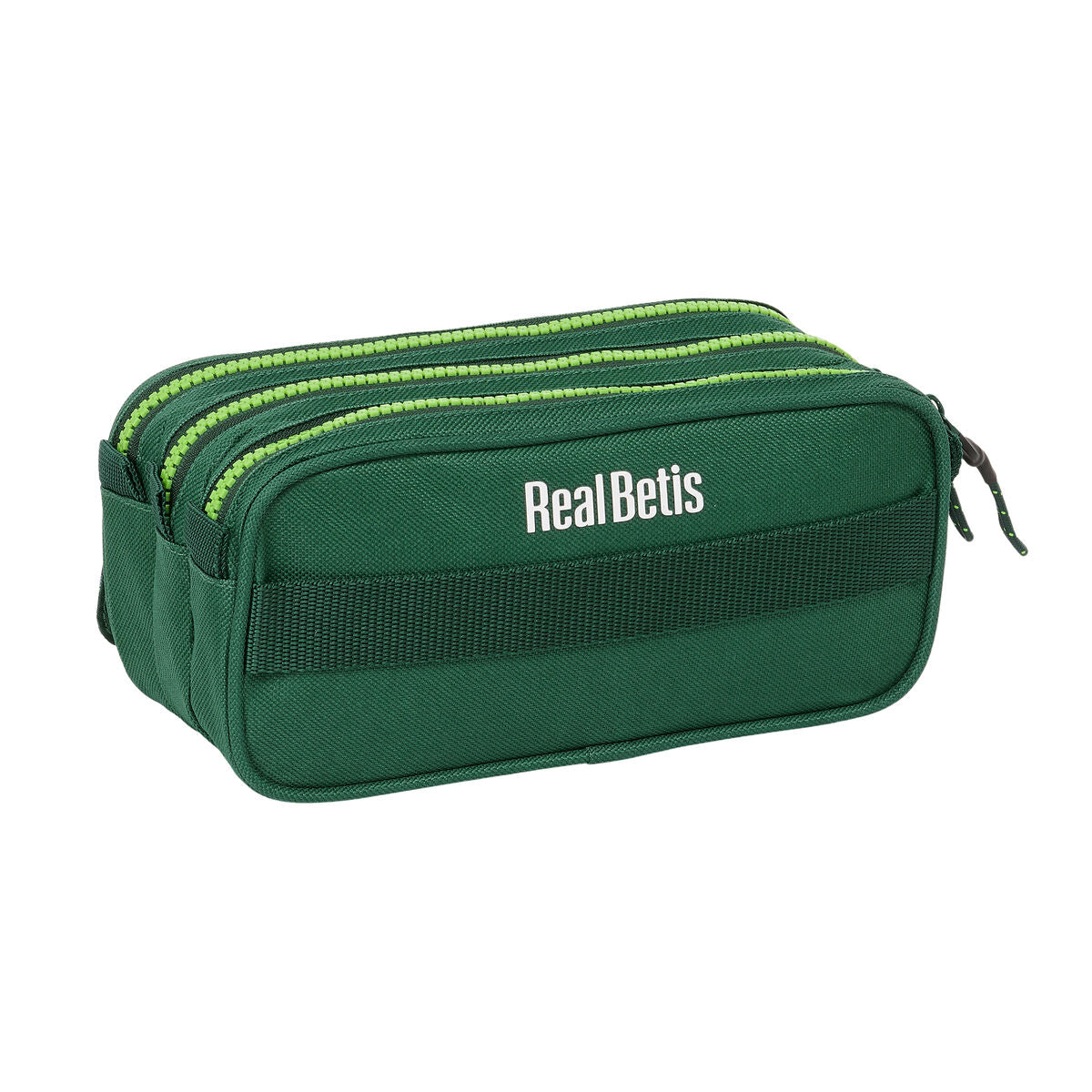 Tredubbel Carry-all Real Betis Balompié Grön 21,5 x 10 x 8 cm-Kontor och Kontorsmaterial, Skol- och utbildningsmaterial-Real Betis Balompié-peaceofhome.se