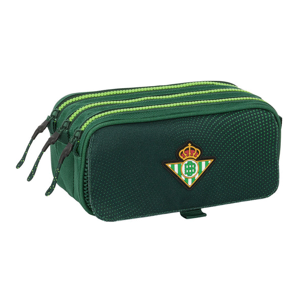 Tredubbel Carry-all Real Betis Balompié Grön 21,5 x 10 x 8 cm-Kontor och Kontorsmaterial, Skol- och utbildningsmaterial-Real Betis Balompié-peaceofhome.se