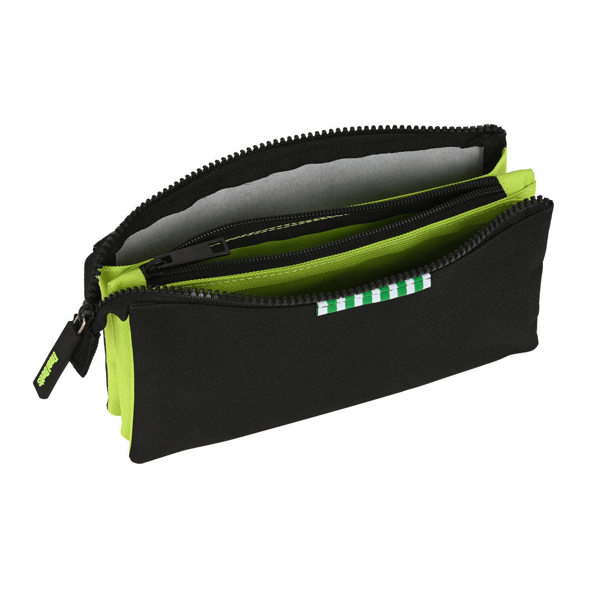 Tredubbel Carry-all Real Betis Balompié Svart Lime 22 x 12 x 3 cm