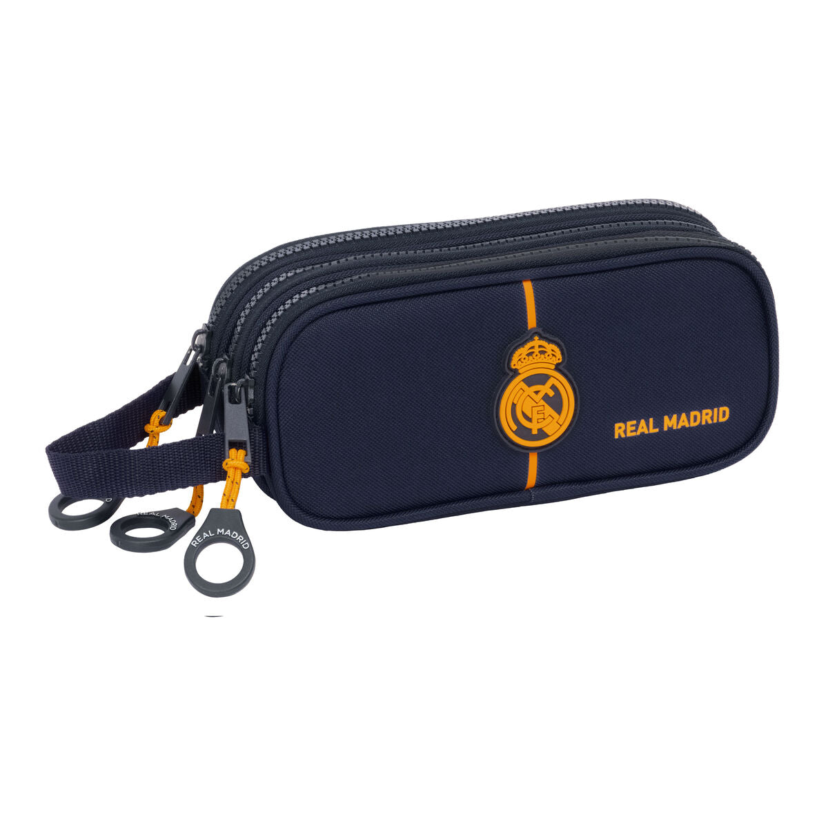 Tredubbel Carry-all Real Madrid C.F. 2nd Kit 24/25 Marinblå 21 x 8.5 x 7 cm-Kontor och Kontorsmaterial, Skol- och utbildningsmaterial-Real Madrid C.F.-peaceofhome.se