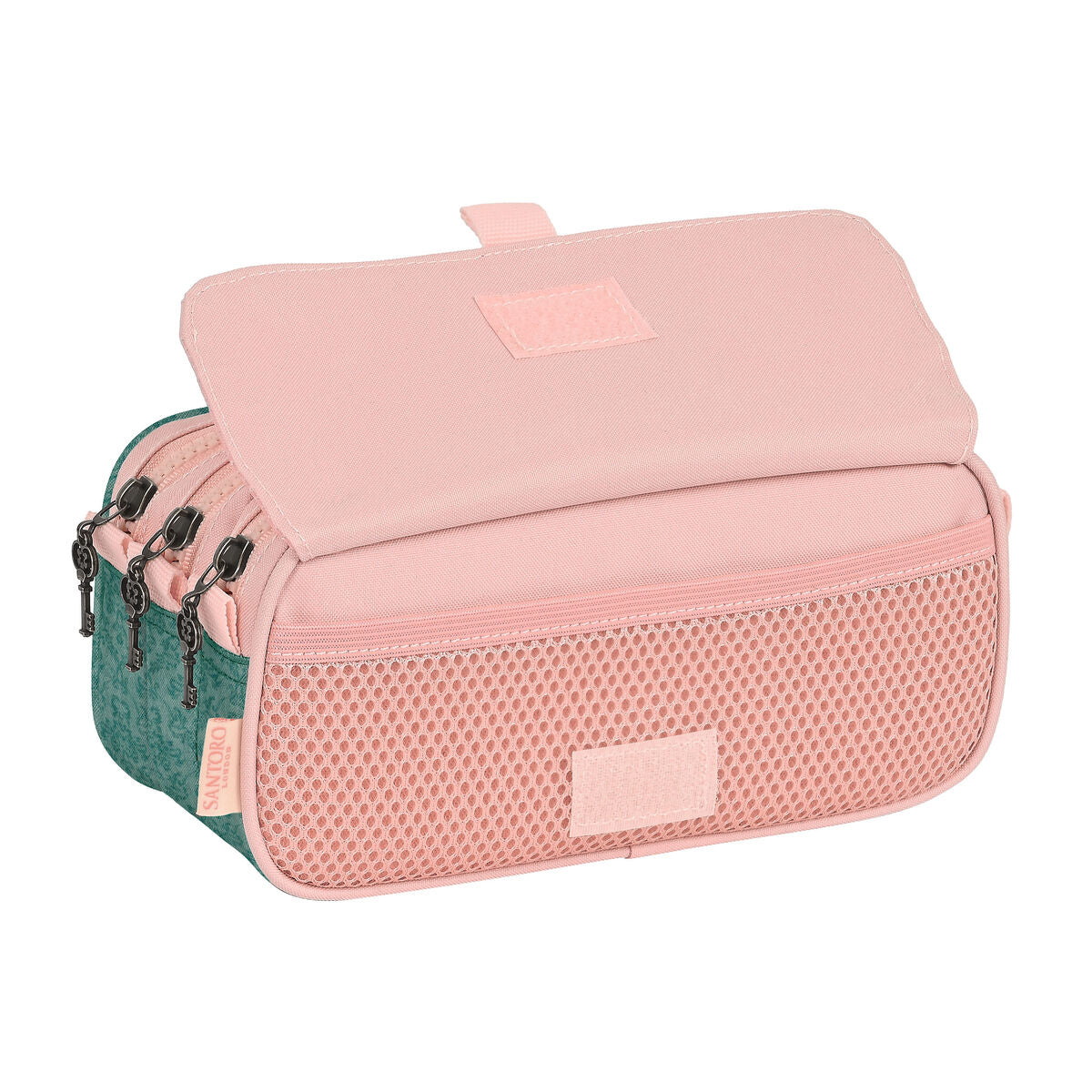 Tredubbel Carry-all Santoro Swan Lake Grå Rosa 21,5 x 10 x 8 cm-Kontor och Kontorsmaterial, Skol- och utbildningsmaterial-Santoro-peaceofhome.se