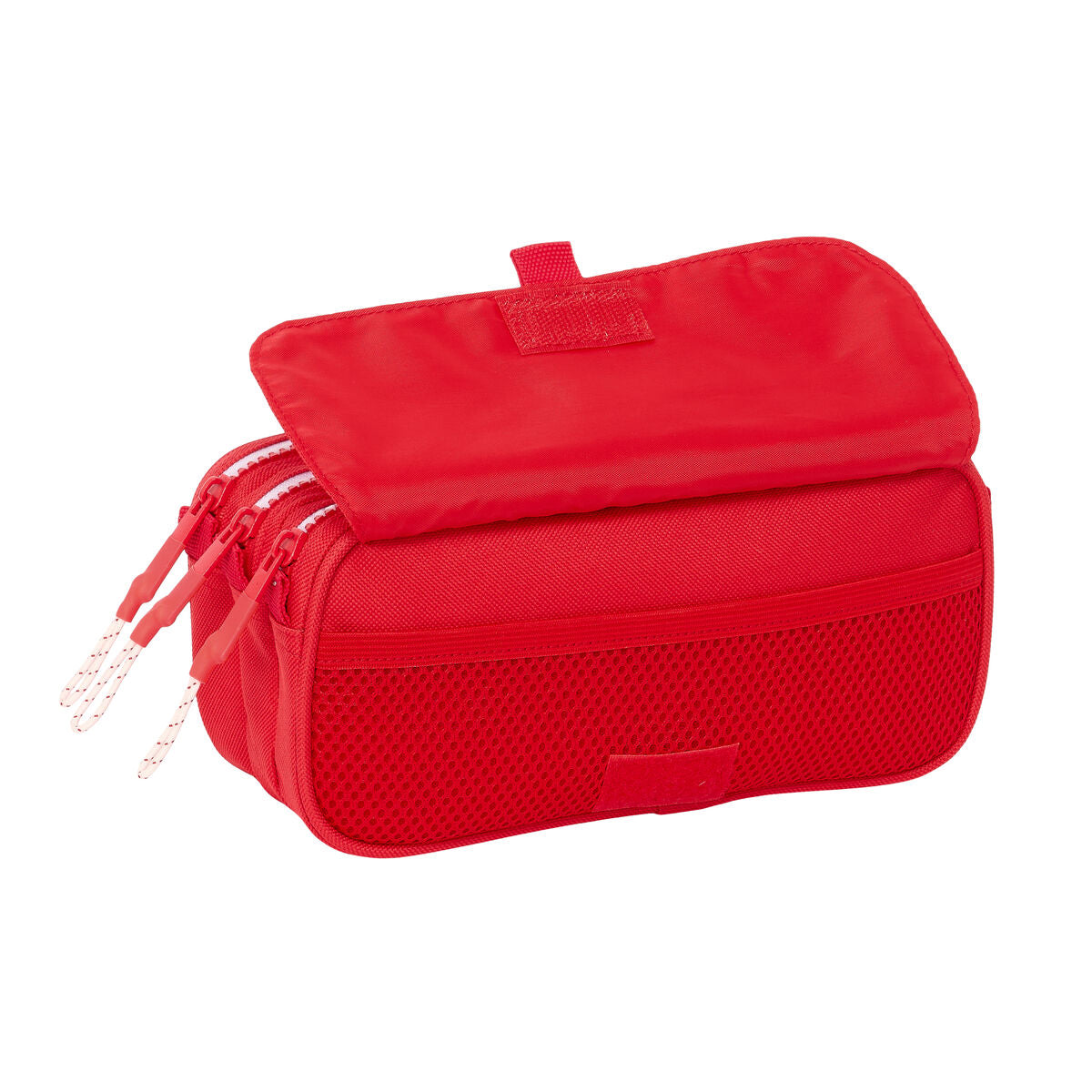 Tredubbel Carry-all Sevilla Fútbol Club Röd 21,5 x 10 x 8 cm-Kontor och Kontorsmaterial, Skol- och utbildningsmaterial-Sevilla Fútbol Club-peaceofhome.se