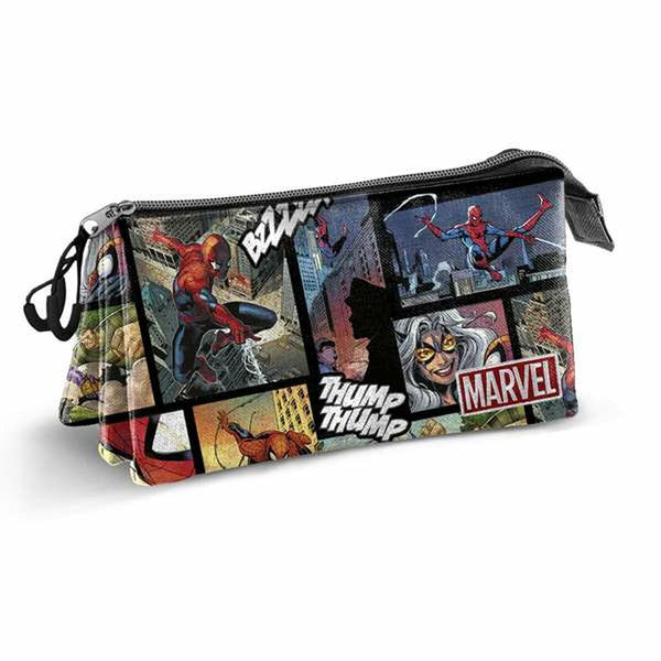 Tredubbel Carry-all Spider-Man 23 x 8 x 11 cm-Kontor och Kontorsmaterial, Skol- och utbildningsmaterial-Spider-Man-peaceofhome.se