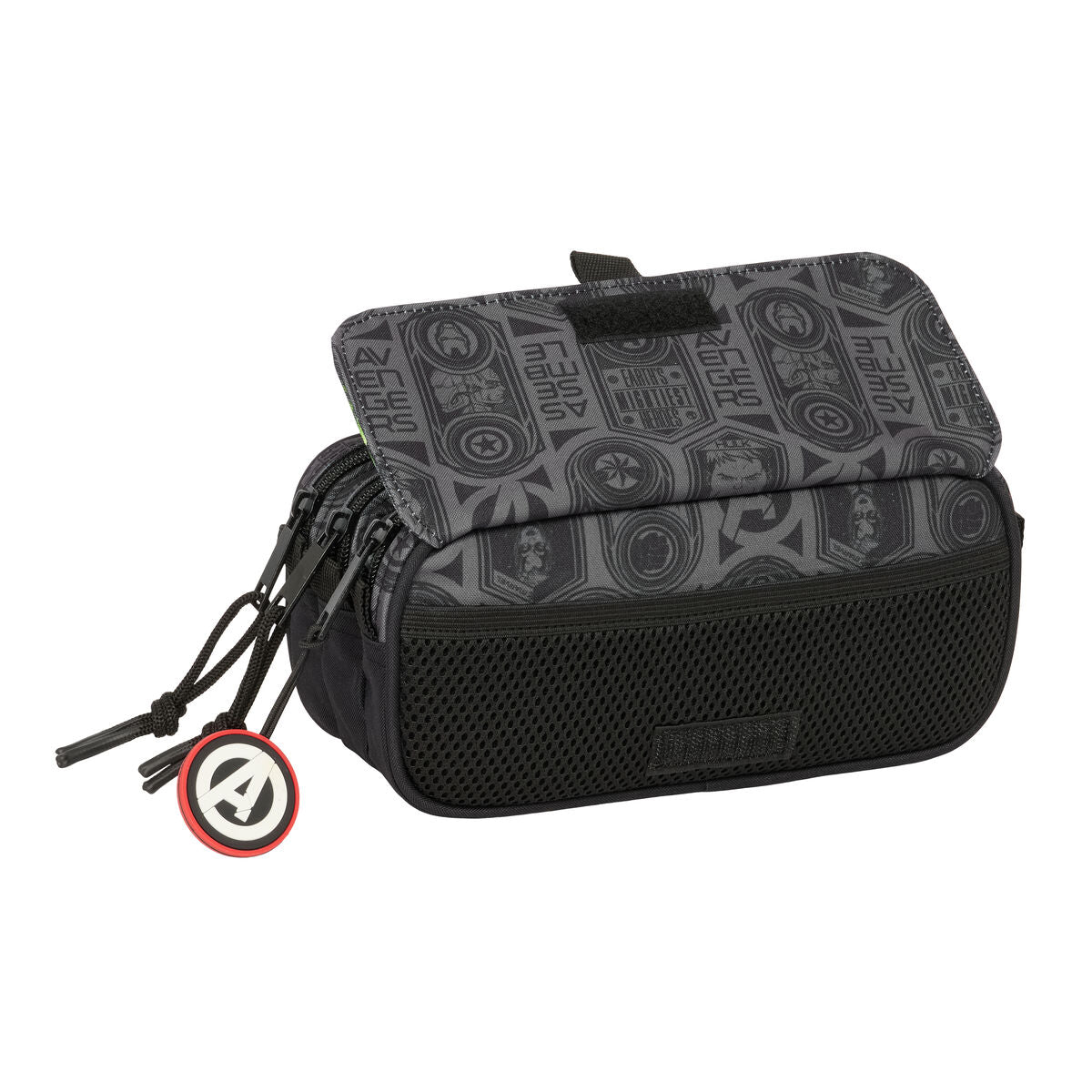 Tredubbel Carry-all The Avengers Vendetta Svart 21,5 x 10 x 8 cm-Kontor och Kontorsmaterial, Skol- och utbildningsmaterial-The Avengers-peaceofhome.se