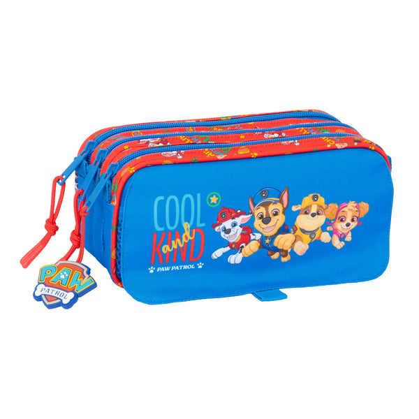 Tredubbel Carry-all The Paw Patrol Cool Blå Röd 21,5 x 10 x 8 cm-Kontor och Kontorsmaterial, Skol- och utbildningsmaterial-The Paw Patrol-peaceofhome.se