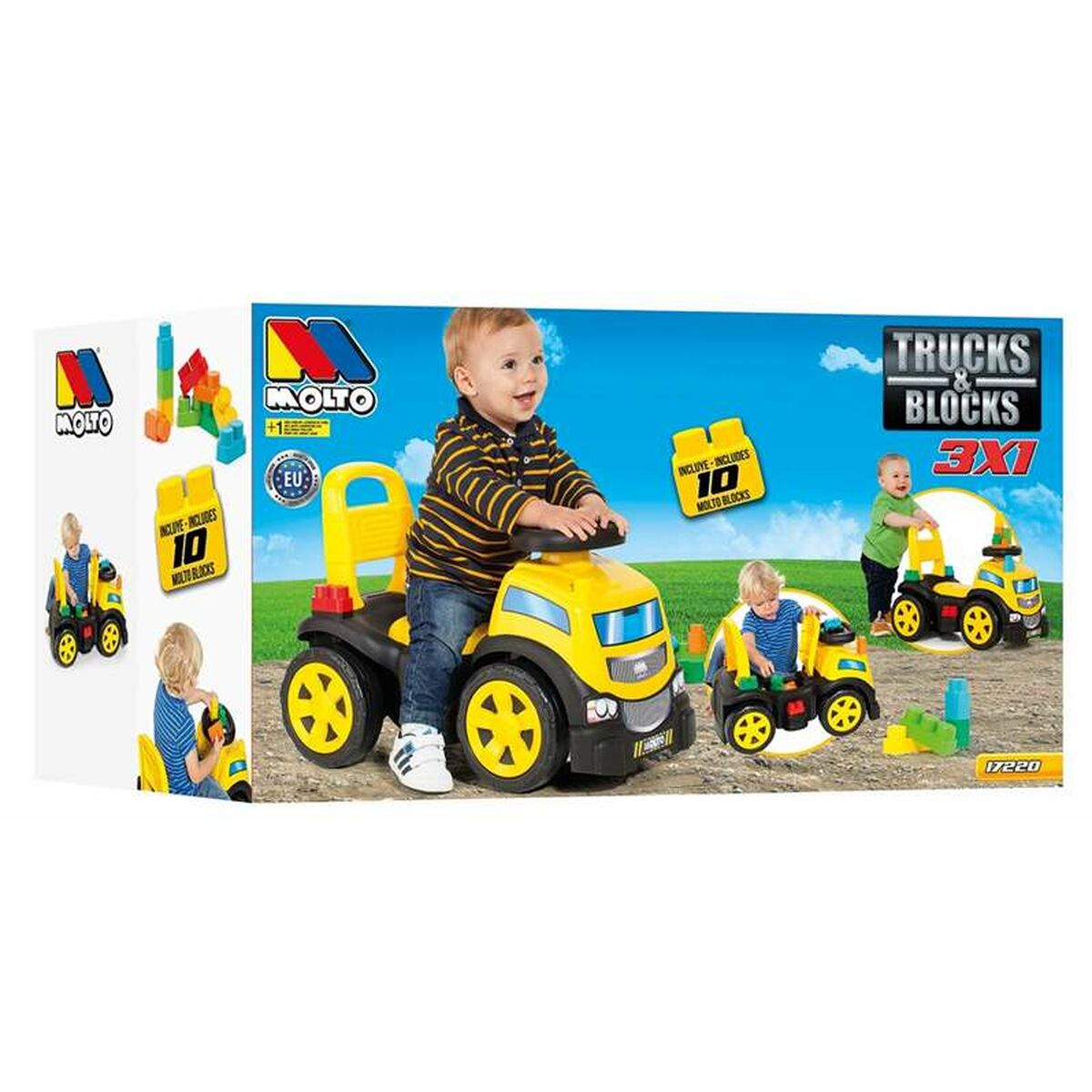 Trehjuling Moltó Trucks and blocks 89 cm-Leksaker och spel, Sport och utomhus-Moltó-peaceofhome.se