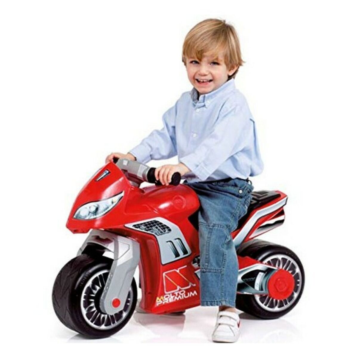 Trehjuling Moto Cross Premium Moltó Röd (18+ månader)-Leksaker och spel, Sport och utomhus-Moltó-peaceofhome.se
