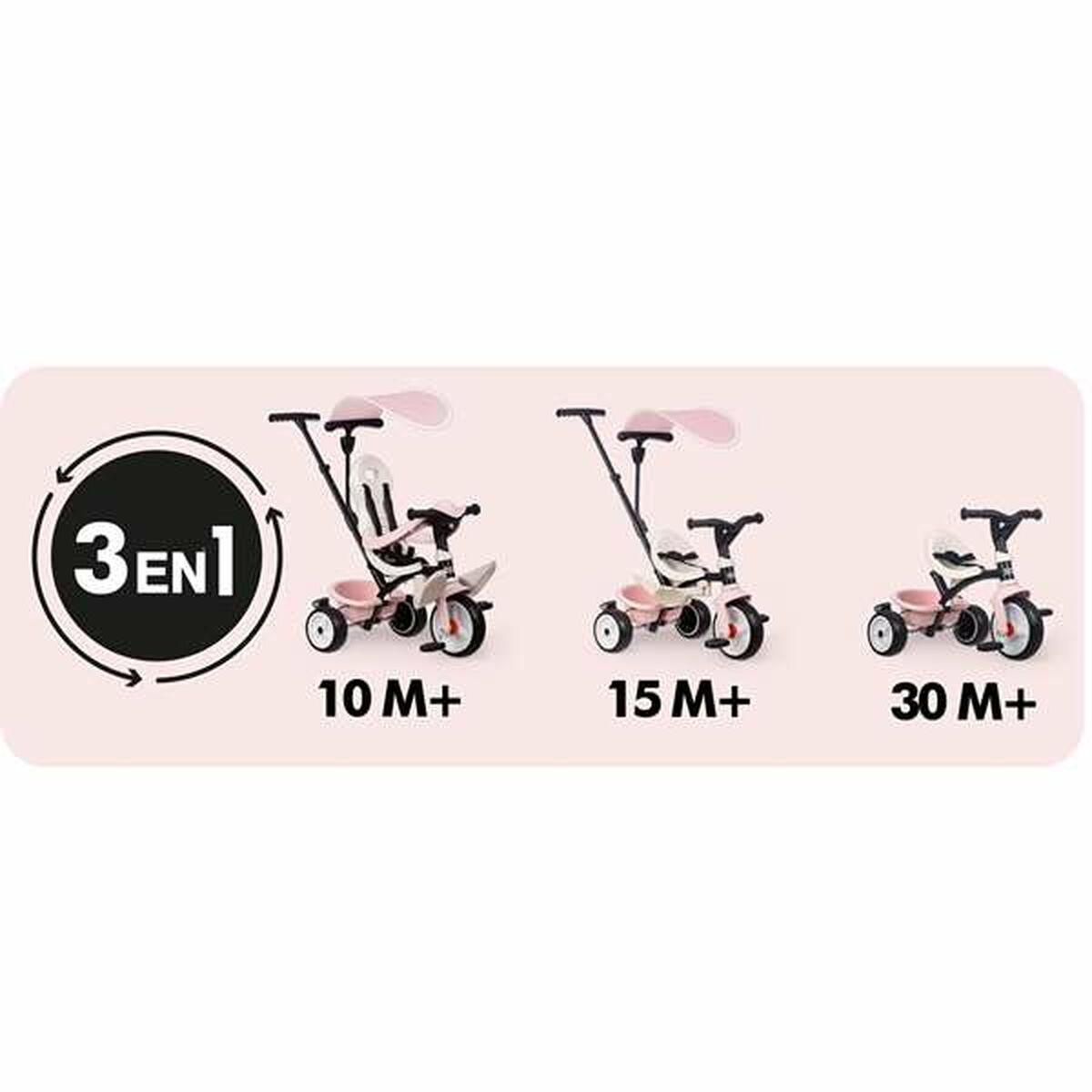 Trehjuling Smoby Metallic-Leksaker och spel, Sport och utomhus-Smoby-peaceofhome.se