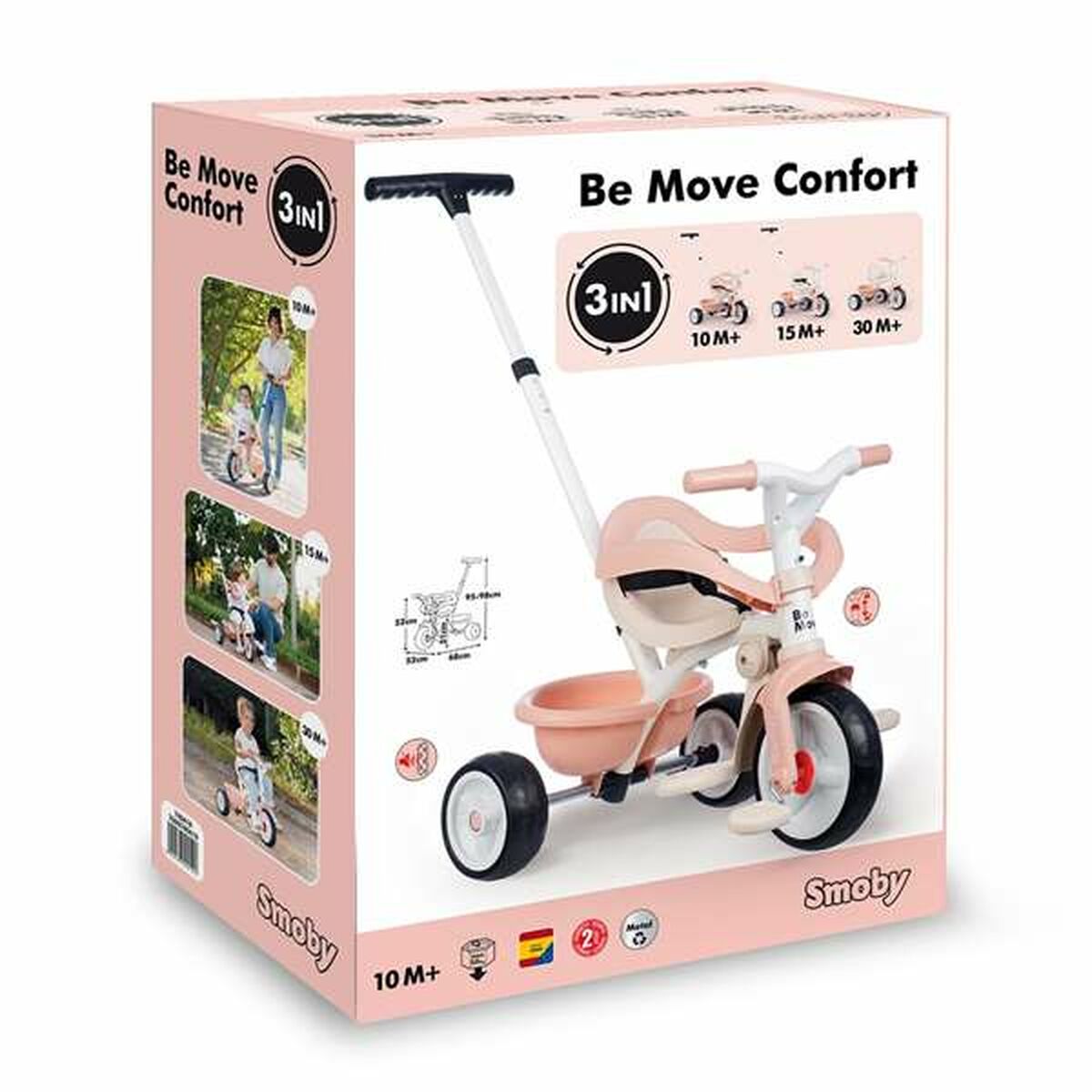 Trehjuling Smoby Metallic-Leksaker och spel, Sport och utomhus-Smoby-peaceofhome.se