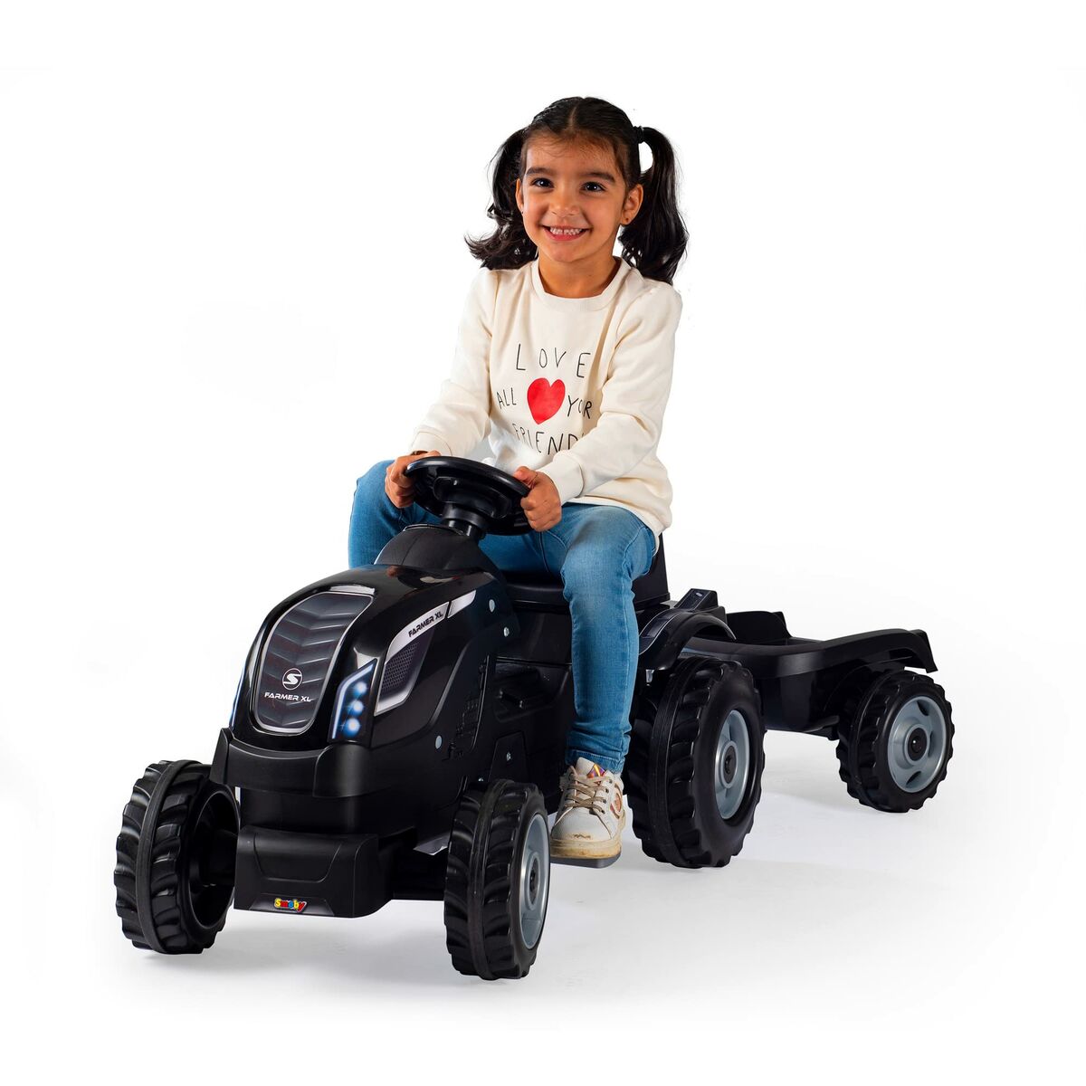 Trehjuling Smoby Släp Traktor-Leksaker och spel, Sport och utomhus-Smoby-peaceofhome.se