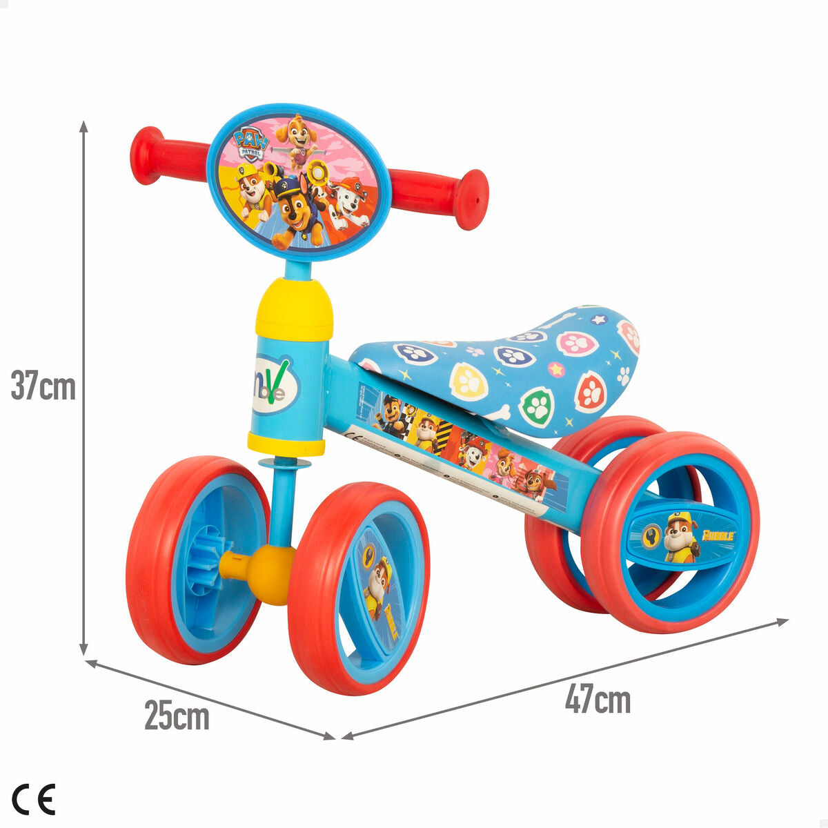 Trehjuling The Paw Patrol 47 x 37 x 25 cm (2 antal)-Leksaker och spel, Sport och utomhus-The Paw Patrol-peaceofhome.se