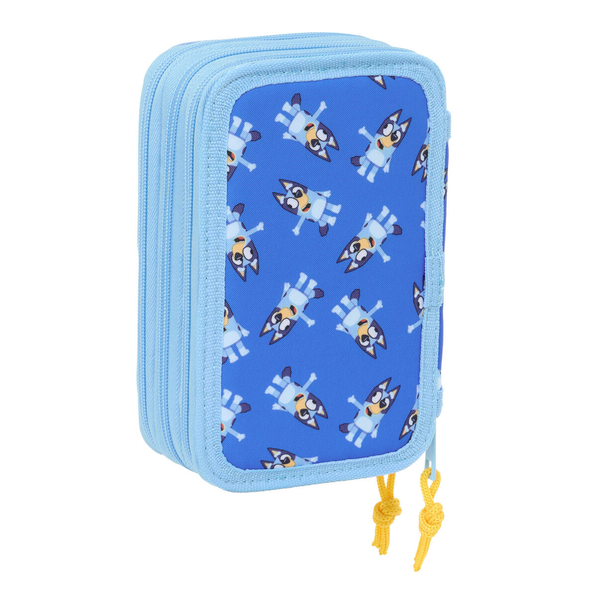 Trippel pennfodral Bluey Let's play Blå 12,5 x 19,5 x 5,5 cm 37 Delar-Kontor och Kontorsmaterial, Skol- och utbildningsmaterial-Bluey-peaceofhome.se