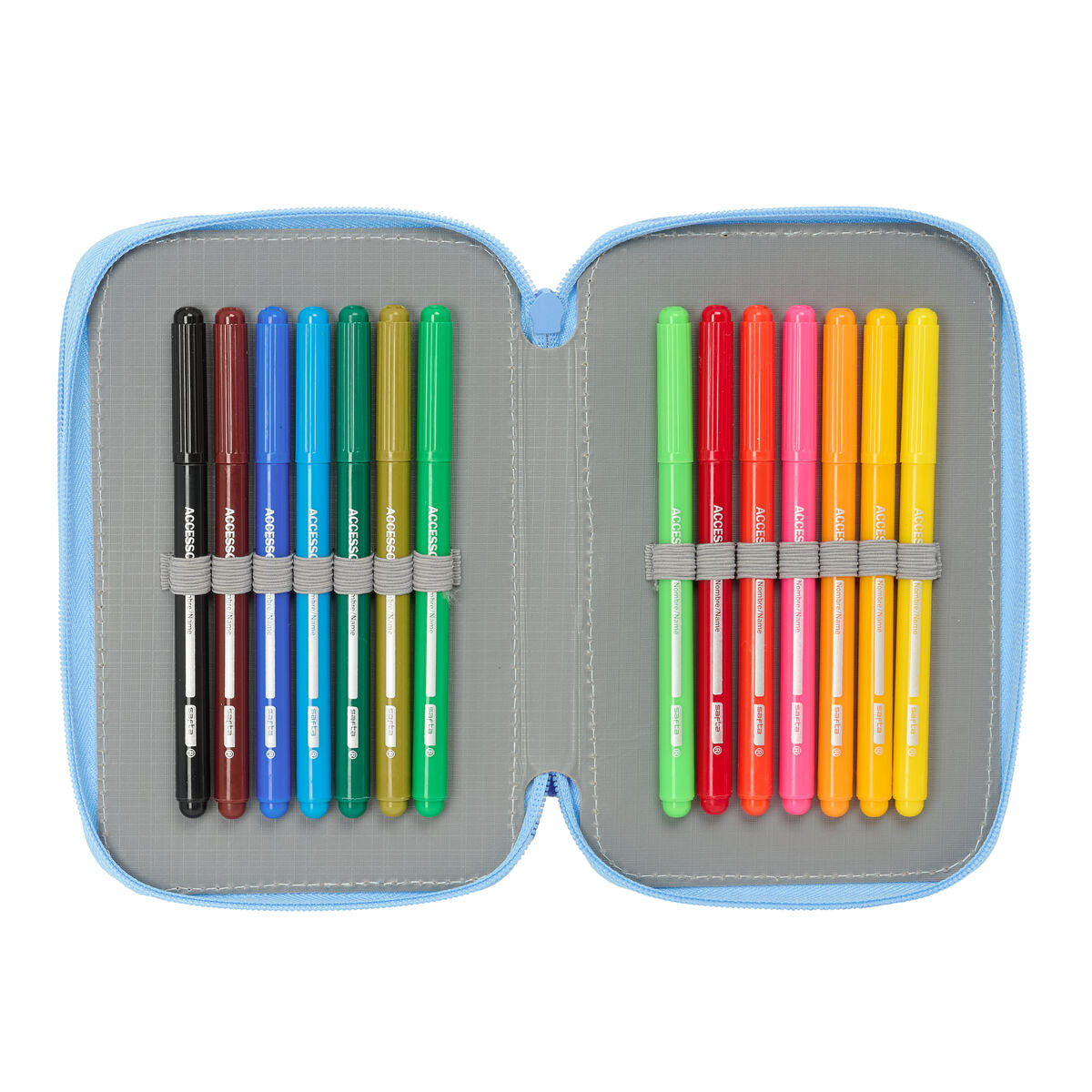 Trippel pennfodral Bluey Let's play Blå 12,5 x 19,5 x 5,5 cm 37 Delar-Kontor och Kontorsmaterial, Skol- och utbildningsmaterial-Bluey-peaceofhome.se