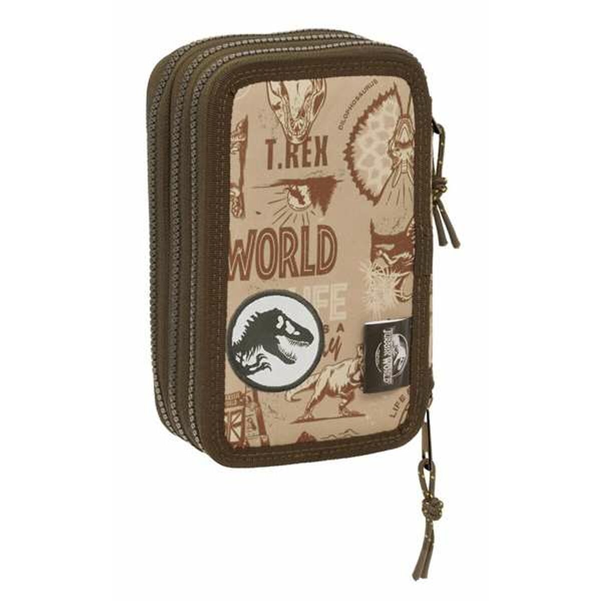 Trippel pennfodral Jurassic World 12,5 x 19,5 x 5,5 cm 37 Delar-Kontor och Kontorsmaterial, Skol- och utbildningsmaterial-Jurassic World-peaceofhome.se