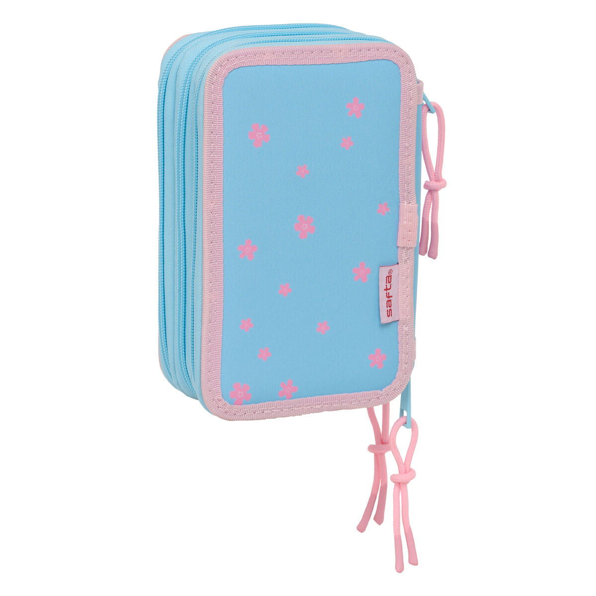 Trippel pennfodral Lilo & Stitch Happy Himmelsblå 12,5 x 19,5 x 5,5 cm 37 Delar-Kontor och Kontorsmaterial, Skol- och utbildningsmaterial-Lilo & Stitch-peaceofhome.se