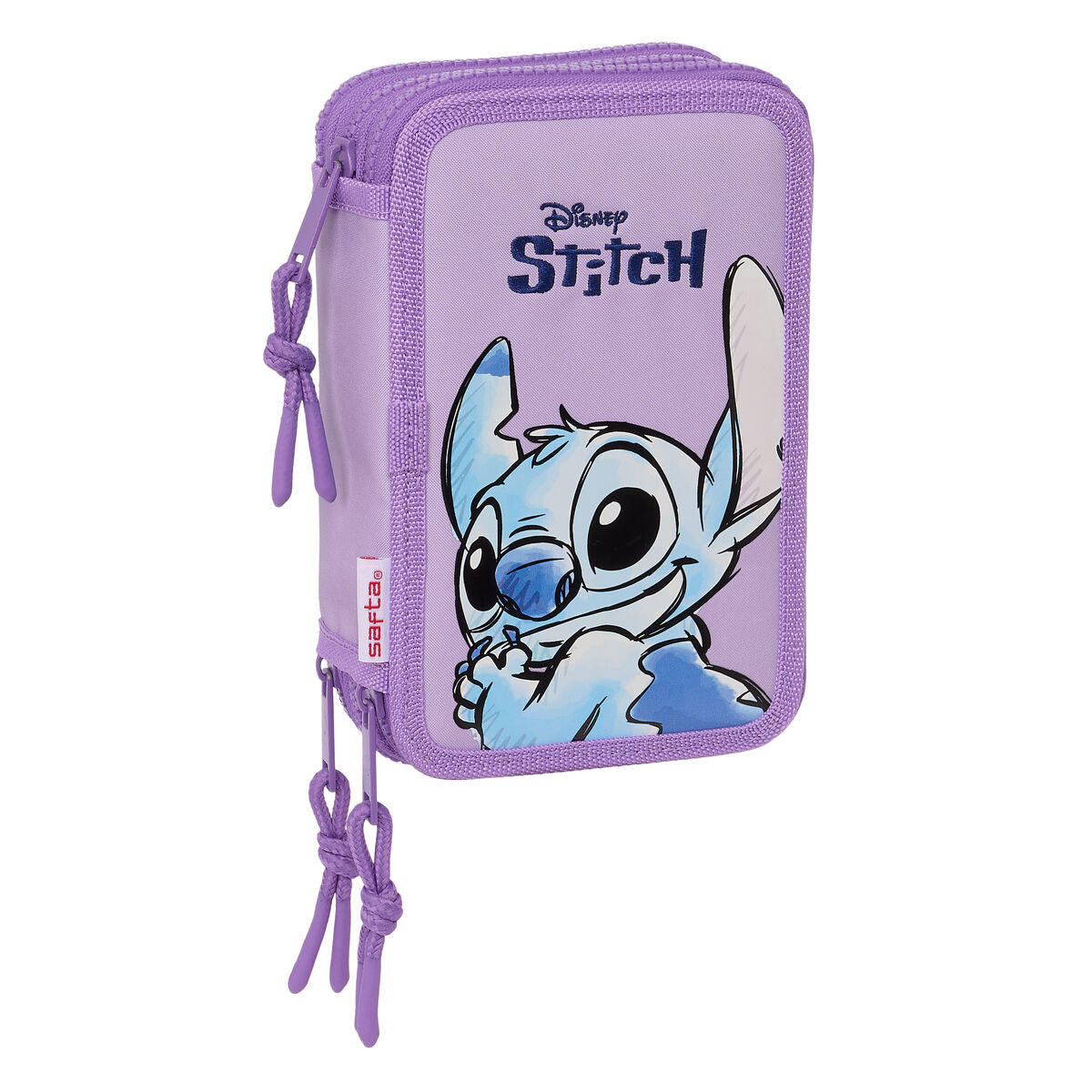 Trippel pennfodral Lilo & Stitch Sweet Blå Lila 12,5 x 19,5 x 5,5 cm 36 Delar-Kontor och Kontorsmaterial, Skol- och utbildningsmaterial-Lilo & Stitch-peaceofhome.se
