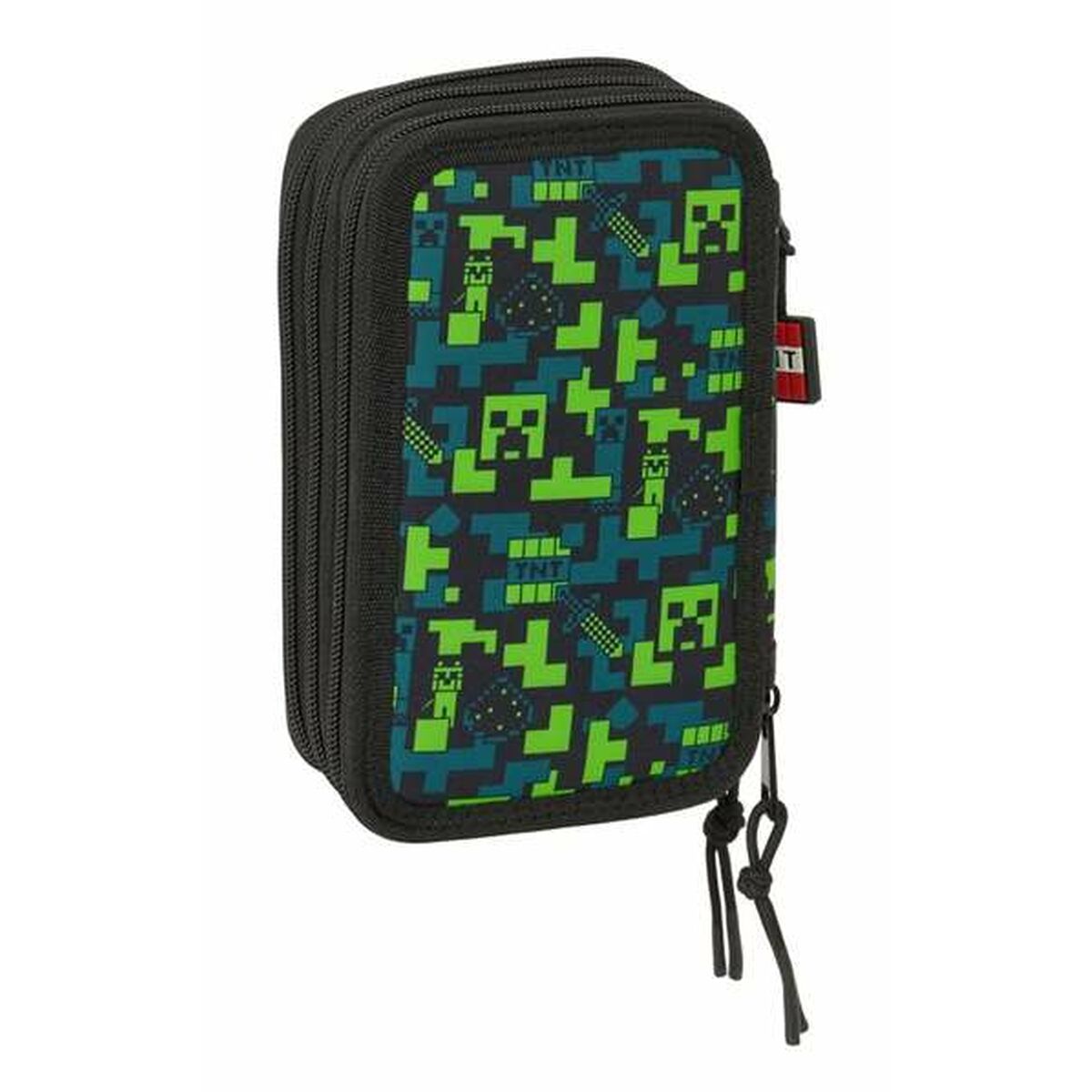 Trippel pennfodral Minecraft 12,5 x 19,5 x 5,5 cm-Kontor och Kontorsmaterial, Skol- och utbildningsmaterial-Minecraft-peaceofhome.se