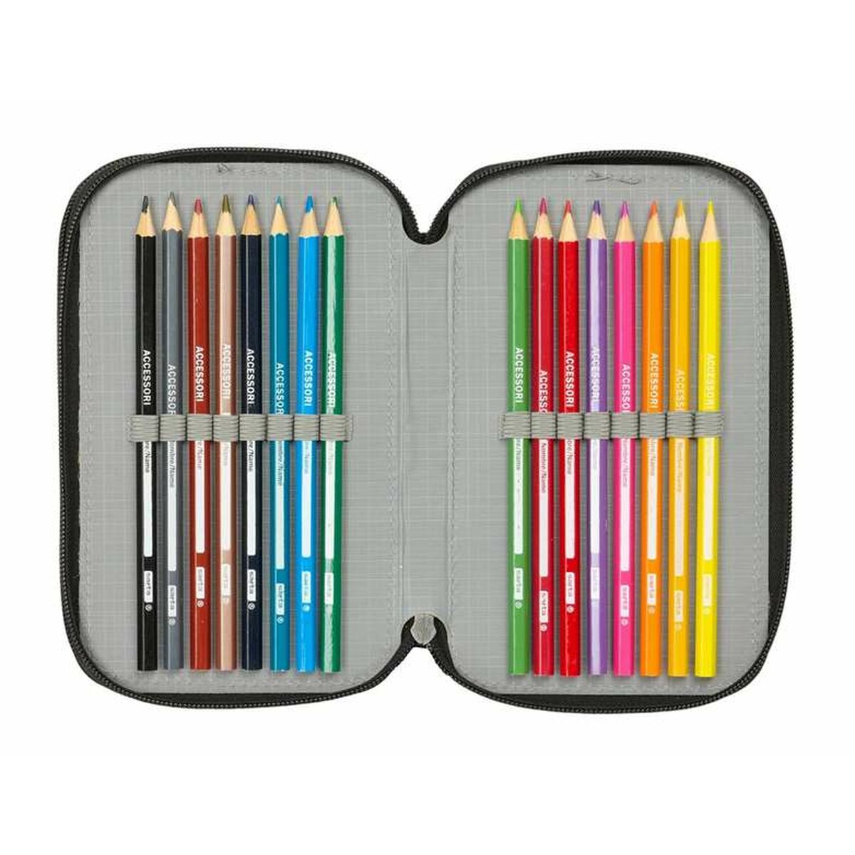 Trippel pennfodral Minecraft 12,5 x 19,5 x 5,5 cm-Kontor och Kontorsmaterial, Skol- och utbildningsmaterial-Minecraft-peaceofhome.se