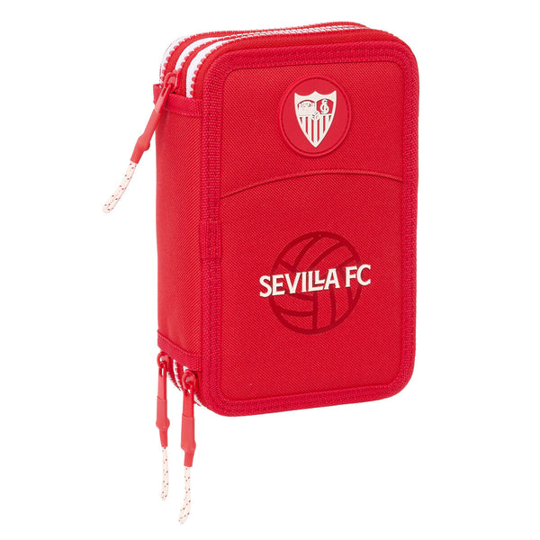 Trippel pennfodral Sevilla Fútbol Club Röd 12,5 x 19,5 x 5,5 cm 36 Delar-Kontor och Kontorsmaterial, Skol- och utbildningsmaterial-Sevilla Fútbol Club-peaceofhome.se