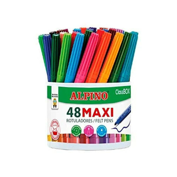 Tuschpennor Alpino ClassBOX Multicolour 48 Delar-Kontor och Kontorsmaterial, Kulspetspennor, pennor och skrivverktyg-Alpino-peaceofhome.se