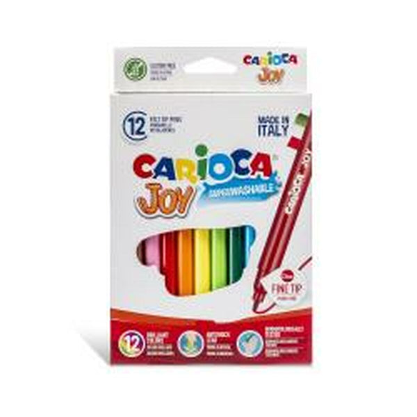 Tuschpennor Carioca 40614 Multicolour (12 Delar)-Kontor och Kontorsmaterial, Kulspetspennor, pennor och skrivverktyg-Carioca-peaceofhome.se