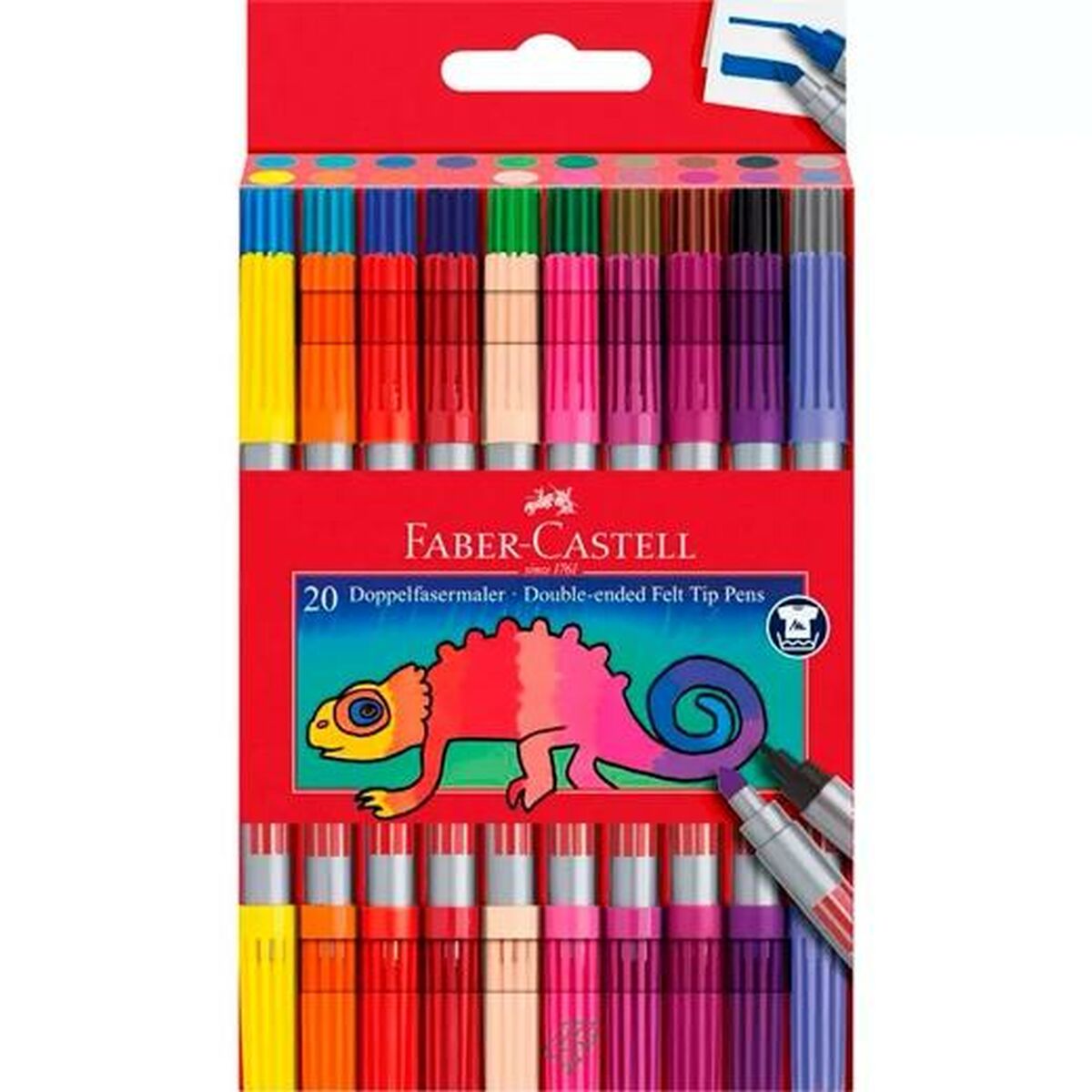 Tuschpennor Faber-Castell Fall Multicolour (5 antal)-Kontor och Kontorsmaterial, Kulspetspennor, pennor och skrivverktyg-Faber-Castell-peaceofhome.se