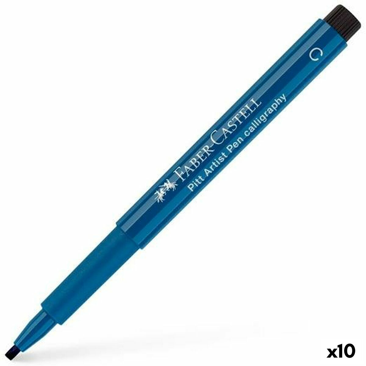 Tuschpennor Faber-Castell Pitt Artist Pen C Kalligrafi Mörkblå (10 antal)-Kontor och Kontorsmaterial, Kulspetspennor, pennor och skrivverktyg-Faber-Castell-peaceofhome.se