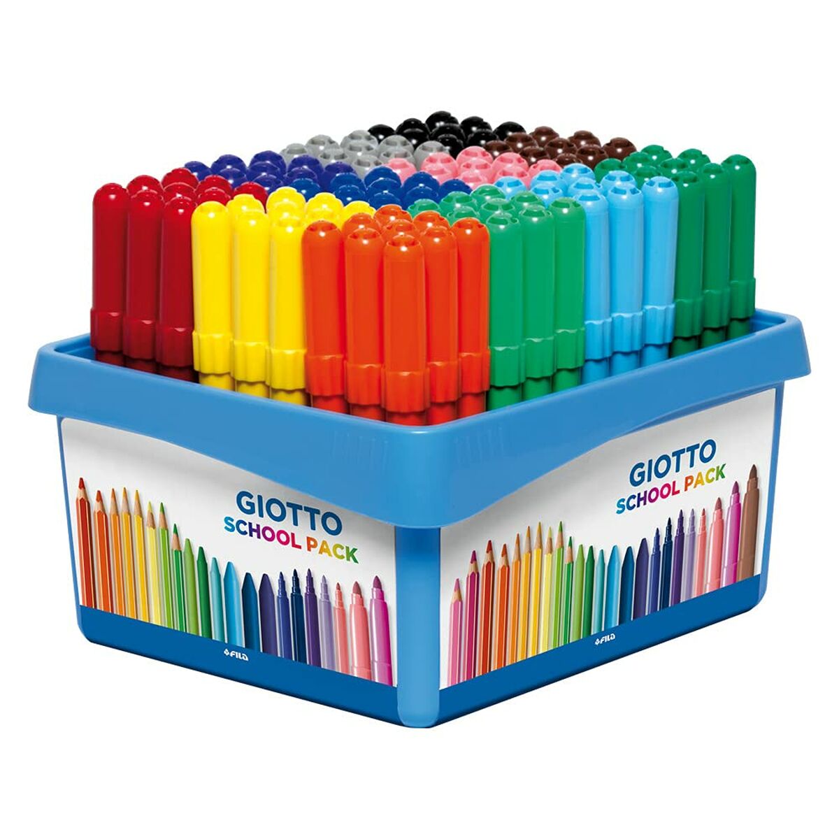 Tuschpennor Giotto Turbo Maxi School Multicolour (4 antal)-Kontor och Kontorsmaterial, Kulspetspennor, pennor och skrivverktyg-Giotto-peaceofhome.se