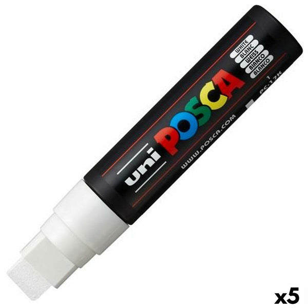 Tuschpennor POSCA PC-17K Vit 5 antal-Kontor och Kontorsmaterial, Kulspetspennor, pennor och skrivverktyg-POSCA-peaceofhome.se