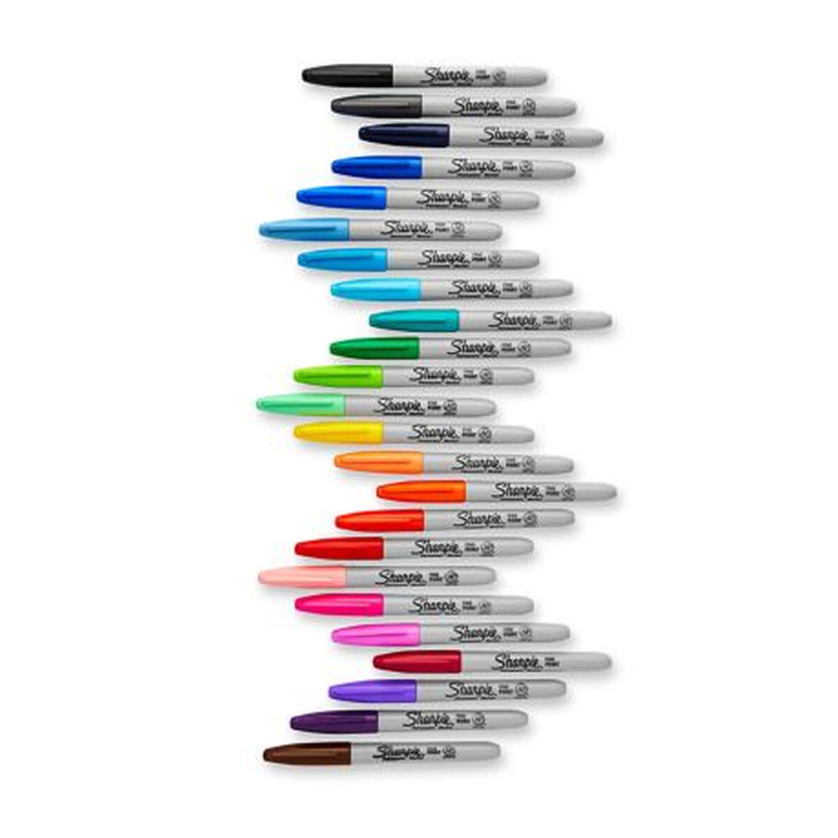 Tuschpennor Sharpie 2061129 Multicolour Permanent 28 Delar-Kontor och Kontorsmaterial, Kulspetspennor, pennor och skrivverktyg-Sharpie-peaceofhome.se
