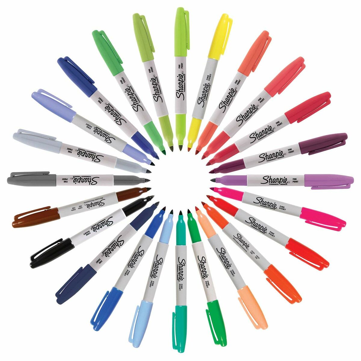 Tuschpennor Sharpie Cosmic 24 Delar Permanent Multicolour-Kontor och Kontorsmaterial, Kulspetspennor, pennor och skrivverktyg-Sharpie-peaceofhome.se