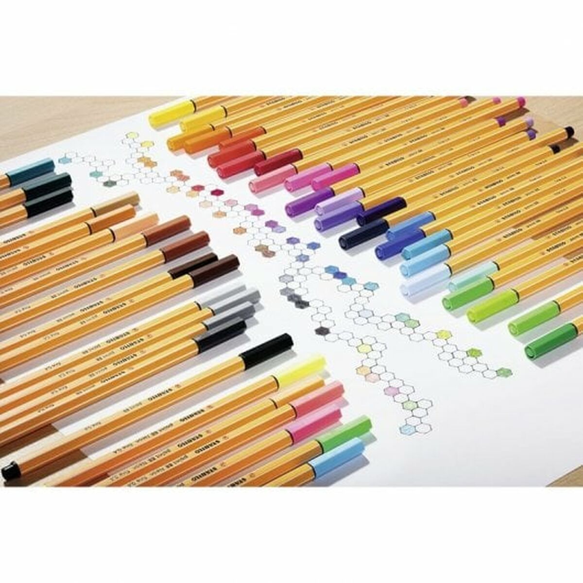 Tuschpennor Stabilo 8820-03 Multicolour 0,4 mm (20 Delar)-Kontor och Kontorsmaterial, Kulspetspennor, pennor och skrivverktyg-Stabilo-peaceofhome.se