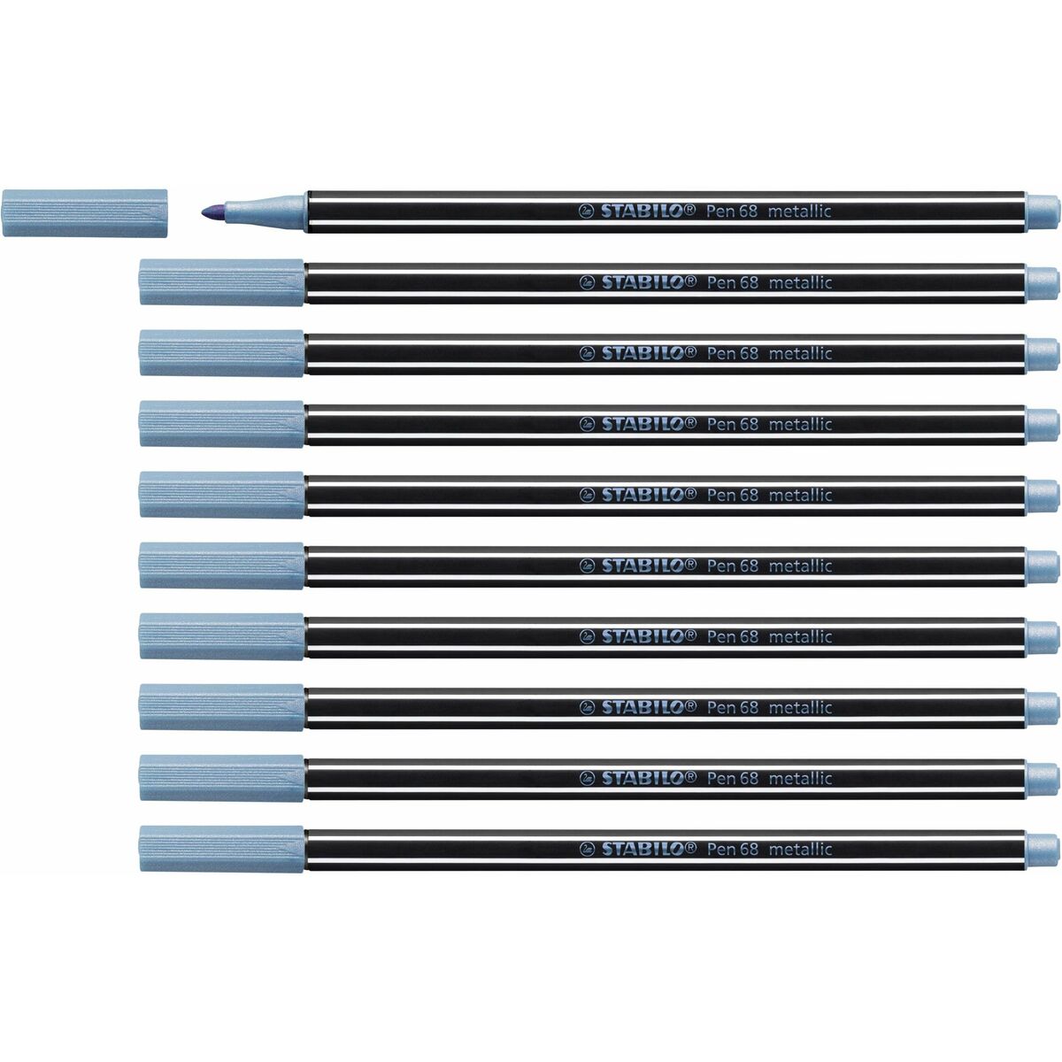 Tuschpennor Stabilo Pen 68 metallic (10 Delar)-Kontor och Kontorsmaterial, Kulspetspennor, pennor och skrivverktyg-Stabilo-peaceofhome.se