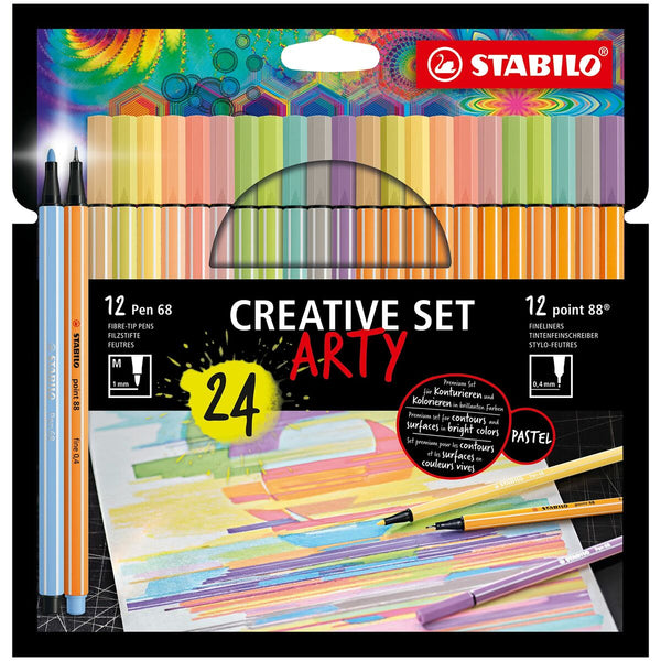 Tuschpennor Stabilo Point 88 & Pen 68 Creative Arty Multicolour-Kontor och Kontorsmaterial, Kulspetspennor, pennor och skrivverktyg-Stabilo-peaceofhome.se