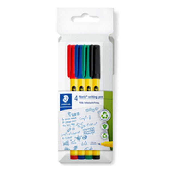 Tuschpennor Staedtler Gul 4 Delar-Kontor och Kontorsmaterial, Kulspetspennor, pennor och skrivverktyg-Staedtler-peaceofhome.se