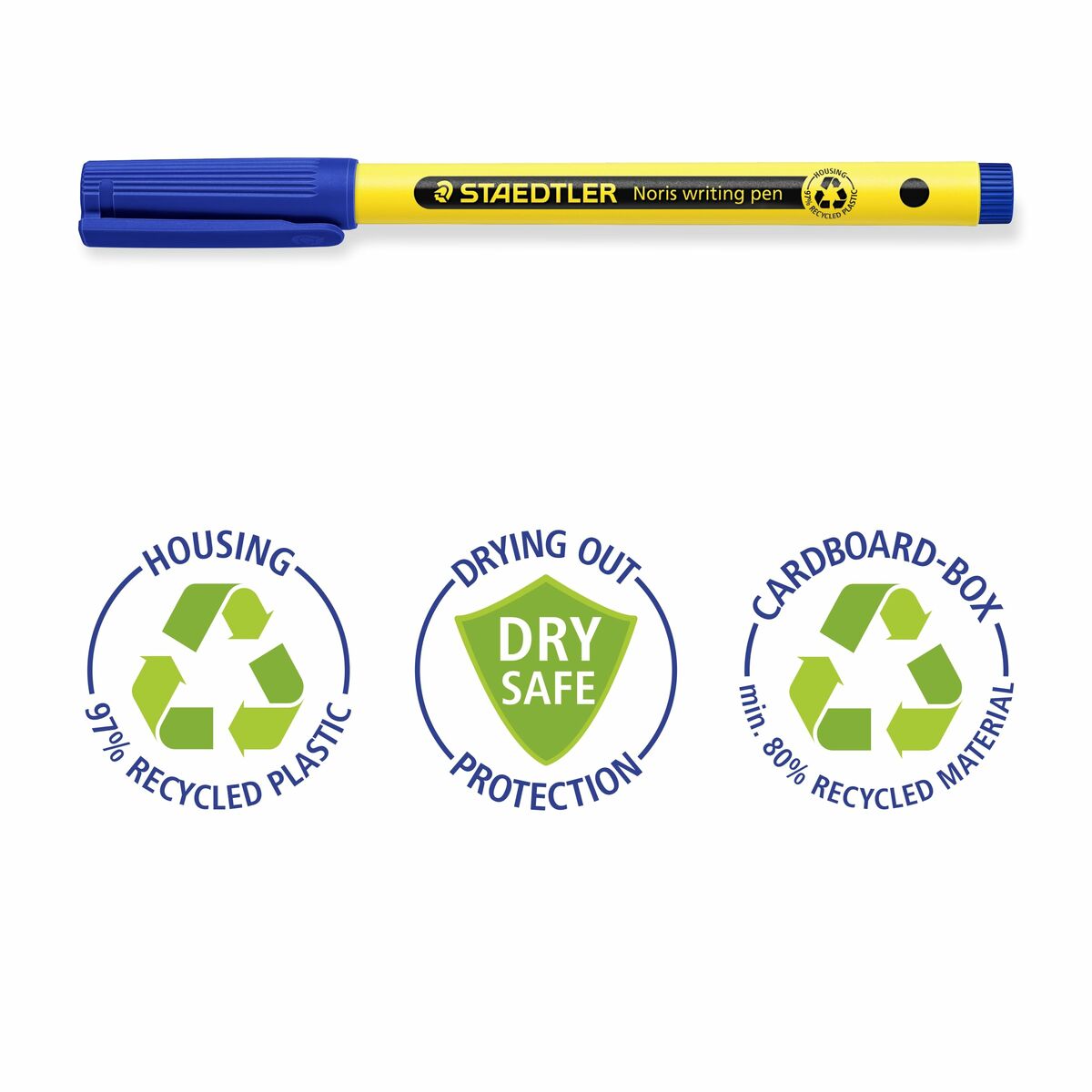 Tuschpennor Staedtler Gul Multicolour (10 antal)-Kontor och Kontorsmaterial, Kulspetspennor, pennor och skrivverktyg-Staedtler-peaceofhome.se