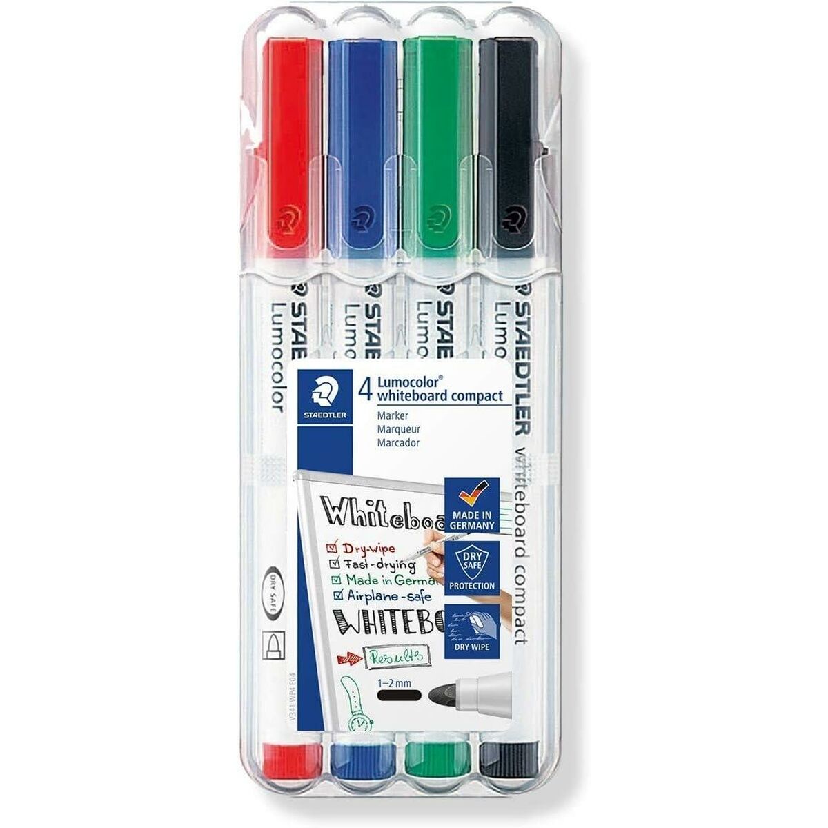 Tuschpennor Staedtler LUMOCOLOR 4 Delar (10 antal)-Kontor och Kontorsmaterial, Kulspetspennor, pennor och skrivverktyg-Staedtler-peaceofhome.se