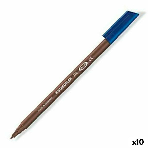 Tuschpennor Staedtler Noris Club Mörkbrun (10 antal)-Kontor och Kontorsmaterial, Kulspetspennor, pennor och skrivverktyg-Staedtler-peaceofhome.se