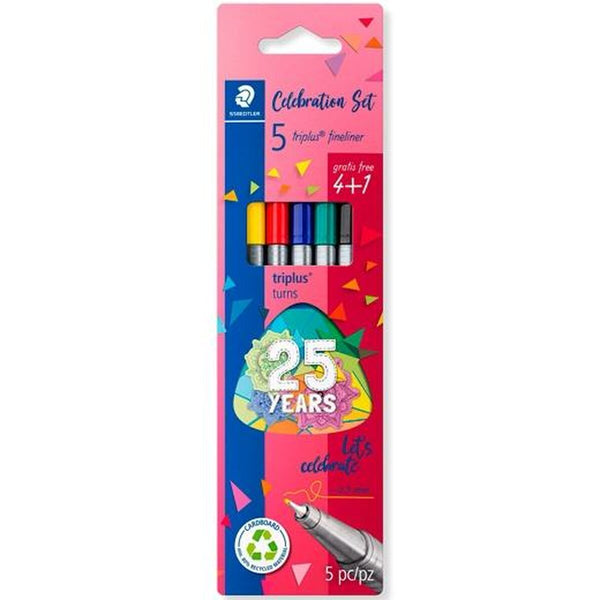 Tuschpennor Staedtler Triplus Fineliner 334 Multicolour (10 antal)-Kontor och Kontorsmaterial, Kulspetspennor, pennor och skrivverktyg-Staedtler-peaceofhome.se