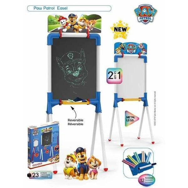 Tvåsidig skrivtavla The Paw Patrol 37 x 32 x 98 cm-Leksaker och spel, Kreativa aktiviteter-The Paw Patrol-peaceofhome.se