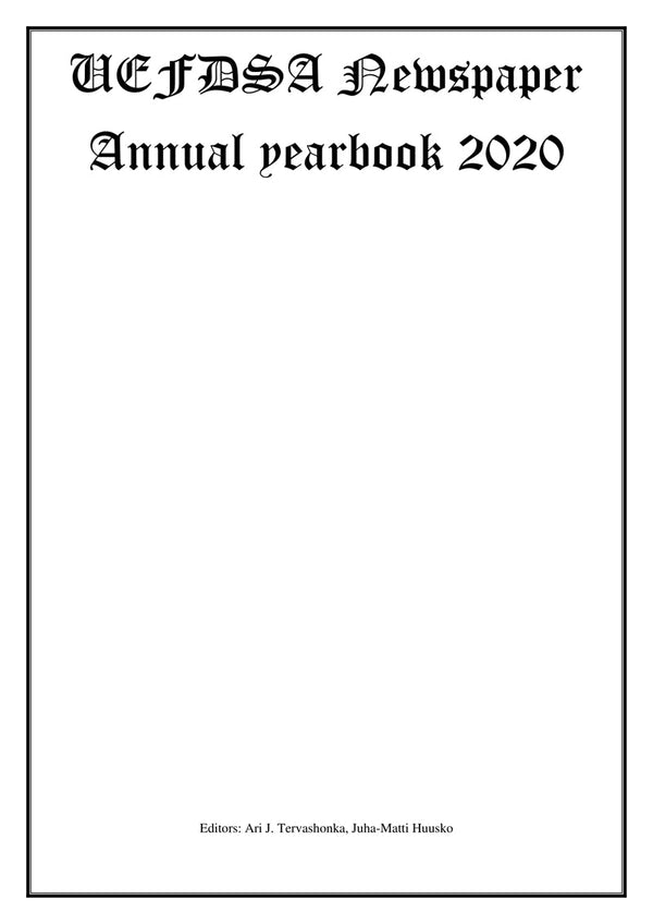 UEFDSA Newspaper Annual yearbook 2020 – E-bok – Laddas ner-Digitala böcker-Axiell-peaceofhome.se