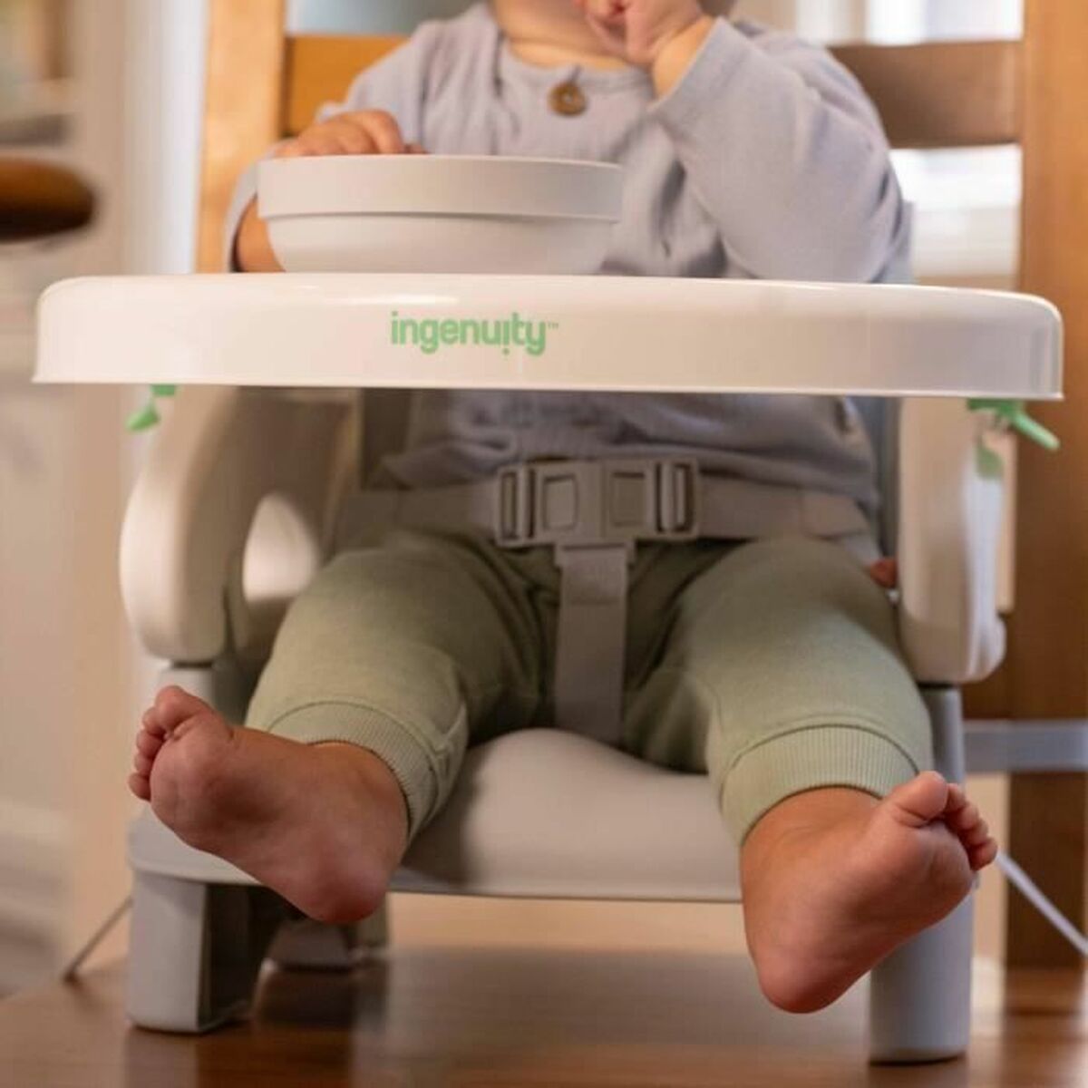 Upphöjare Ingenuity Deluxe Comfort Vit Grå-Bebis, Amning och kost-Ingenuity-peaceofhome.se